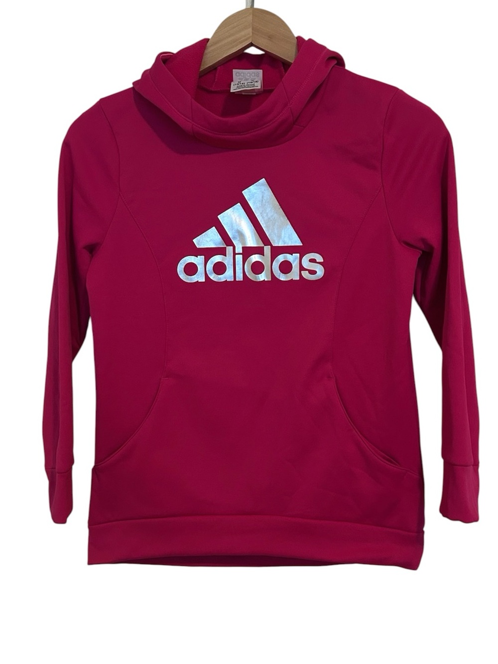 Kids Adidas Girls' Performance Hoodie Fuchsia Pink M (10-12)